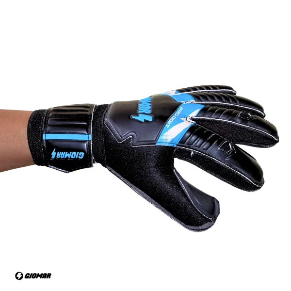 GUANTES GIOMAR PRO DIGIT DEPORTIVO NEGRO/CELESTE - Imagen 3