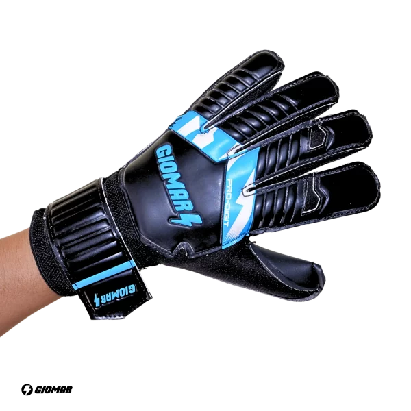 GUANTES GIOMAR PRO DIGIT DEPORTIVO NEGRO/CELESTE - Imagen 2
