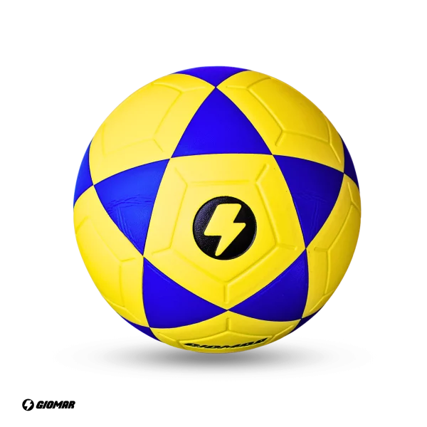 PELOTA GIOMAR PARA FUTBOL PVC AMARILLO/AZUL #5 - Imagen 3