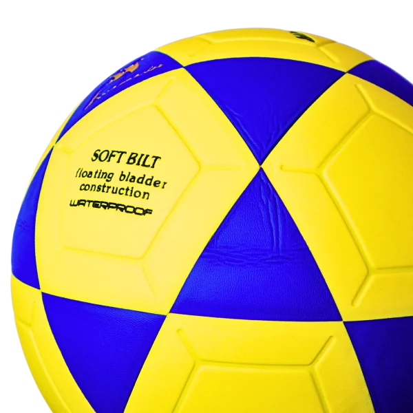PELOTA GIOMAR PARA FUTBOL PVC AMARILLO/AZUL #5 - Imagen 2
