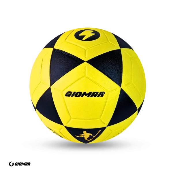 PELOTA GIOMAR PARA FUTBOL PVC AMARILLO/NEGRO #5