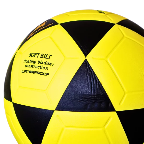 PELOTA GIOMAR PARA FUTBOL PVC AMARILLO/NEGRO #5 - Imagen 2