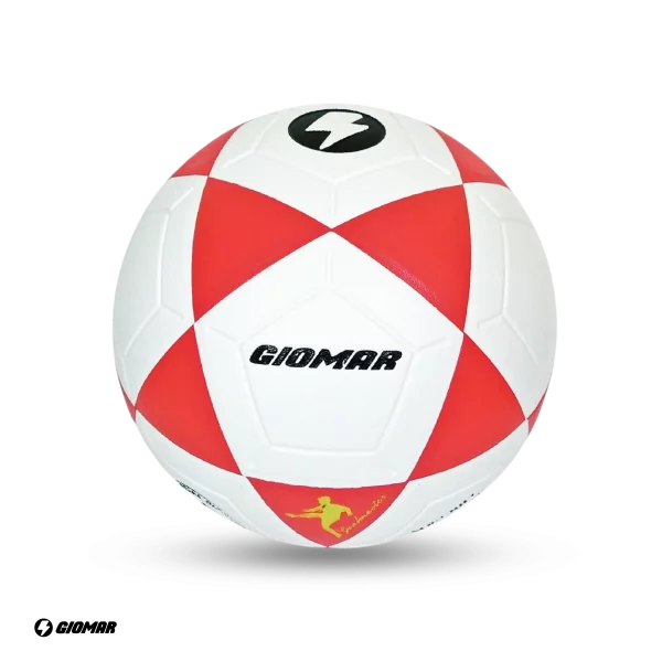 PELOTA GIOMAR PARA FUTBOL PVC BLANCO/ROJO #5