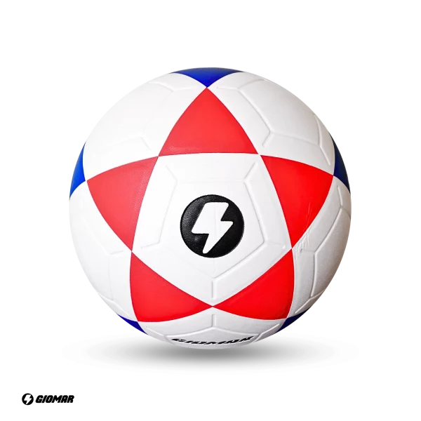 PELOTA GIOMAR PARA FUTBOL PVC BLANCO/ROJO/AZUL #5 - Imagen 3