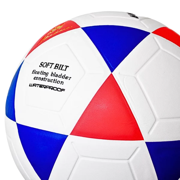 PELOTA GIOMAR PARA FUTBOL PVC BLANCO/ROJO/AZUL #5 - Imagen 2