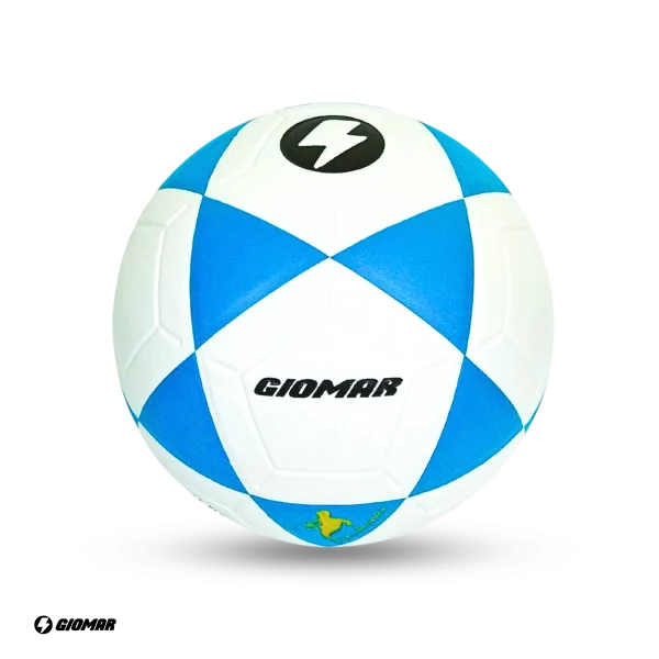 PELOTA GIOMAR PARA FUTBOL PVC BLANCO/TURQUESA
