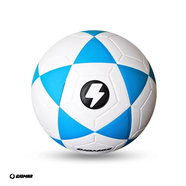PELOTA GIOMAR PARA FUTBOL PVC BLANCO/TURQUESA - Imagen 3
