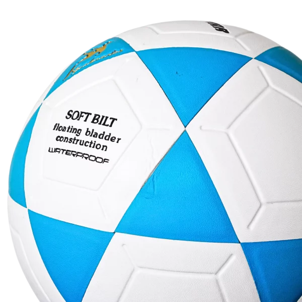 PELOTA GIOMAR PARA FUTBOL PVC BLANCO/TURQUESA - Imagen 2