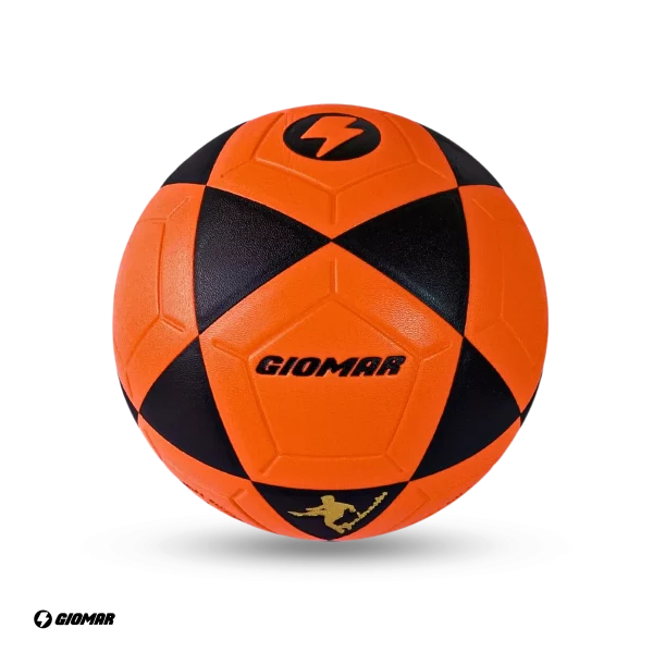 PELOTA GIOMAR PARA FUTBOL PVC NARANJA/NEGRO