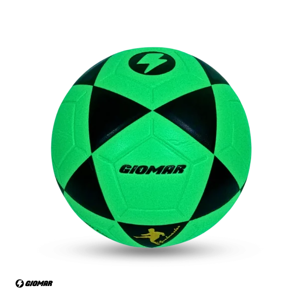 PELOTA GIOMAR PARA FUTBOL PVC VERDE/NEGRO