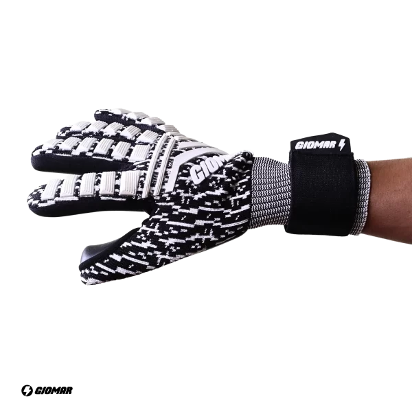 GUANTES GIOMAR SUPER GRIP SEMIPROFESIONAL NEGRO/BLANCO - Imagen 2