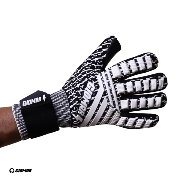 GUANTES GIOMAR SUPER GRIP SEMIPROFESIONAL NEGRO/BLANCO - Imagen 3