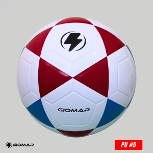 PELOTA GIOMAR PARA FUTBOL PU BLANCO/GUINDA/AZUL