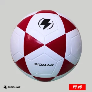 PELOTA GIOMAR PARA FUTBOL PU BLANCO/GUINDA